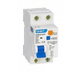 Диф. автоматы электронные NXBLE-63Y тип АC, 6кА, модульные