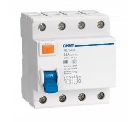 Автоматы УЗО NL1-63 6kA 30-300mA,Тип тока утечки AC