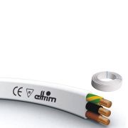 Кабель YDYp 3х2,5 300/500V плоский, белый (ВВГ-П 3х2,5) (бух.100м)