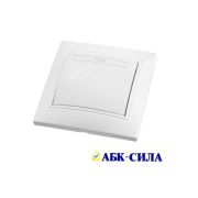 Выключатель 1-кл 10А ПАНДОРА IP20 белый  встраиваемый АБК-СИЛА