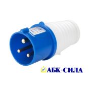Вилка -023 переносная 2Р+РЕ 32А 220В IP44