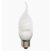 Лампа энергосберегающая Ecola candle 9W DEA/FTF 220V E27 2700K витая матовая свеча на ветру 125х39