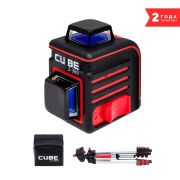 Нивелир лазерный ADA CUBE 2-360 Professional Edition, 2 линии на 360гр, дальн. 20м, штатив