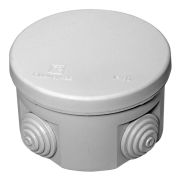 Коробка распр. кругл. для открытой установки безгалогенная (HF) 80х50