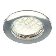 Светильник встраиваемый литой Хром 24x75 Ecola MR16 DL100 GU5.3 FC1601EFF