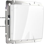 WL01-SKGSC-01-IP44 / Розетка влагозащ. с зазем. с защит. крышкой и шторками (белая)