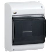 Корпус ОП КМПн 2/4 Krepta 3 IP30 для 4-х авт. выкл. прозр. крышка пластик. бел. IEK