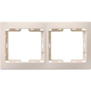 Рамка 2-м КВАРТА РГ-4-ККм горизонт. крем. GENERICA EMK20-K33-DM