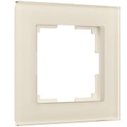 Рамка из стекла на 1 пост Favorit молочный W0011141