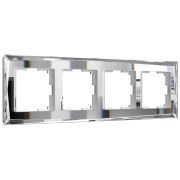 Рамка из стекла на 4 поста Diamant зеркальный W0041220