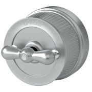 Переключатель одноклавишный матовый хром ретро WL19-01-03