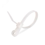 Стяжка нейлоновая КСО 7,6*380 (белая) (100шт.) под болт