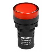 Лампа сигнальная AD22DS(LED) 230В AC/DC d22  красная ТЭ