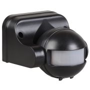 Датчик движения ДД009 черный 1100Вт 180 град. 12м IP44