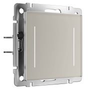 Умный сенсорный выключатель двухклавишный (дымчатый) W4523641