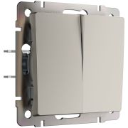 Выключатель двухклавишный (дымчатый) W1220004