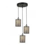 Подвесная люстра IMEX MD.6146-3-P BK+CH