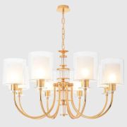 Подвесная люстра Crystal Lux ELENA SP8 GOLD