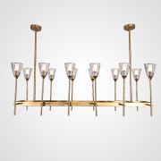 Люстра На Штанге Torche De Verre Linear Chandelier 12 By Imperiumloft