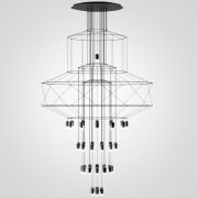 Подвесной Светильник Via Wireflow Chandelier Polyhedral 0374 Suspension Lamp By Imperiumloft