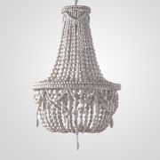 Подвесная Люстра Rh Anselme White Wood Large Chandelier By Imperiumloft