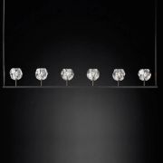 Люстра Boule De Cristal Linear Chandelier 6 Black By Imperiumloft