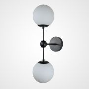 Бра Modo 2 Globes Black And White Glass By Imperiumloft
