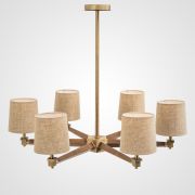 Люстра На Штанге Jorgenson D85 Beige/Dark Wood By Imperiumloft
