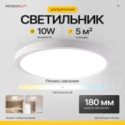Потолочный Светильник Slim D18 Белый By Imperiumloft