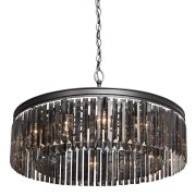 Подвесная Люстра Rh Rhys Smok Glass Prism Round Chandelier 80 By Imperiumloft