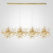 Люстра Tezani Argent Suspension Linear Gold 4L 140 By Imperiumloft
