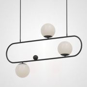 Подвесной Реечный Светильник Hoop L90 Black By Imperiumloft