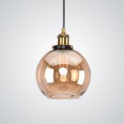 Подвесной Светильник Loft Clear Glass Sphere Cloche Дымчатый By Imperiumloft
