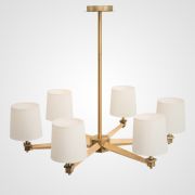 Люстра На Штанге Jorgenson D85 White/Light Wood By Imperiumloft