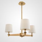 Люстра На Штанге Jorgenson D70 White/Dark Wood By Imperiumloft