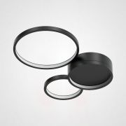 Потолочный Светильник Twine 3 Rings Black By Imperiumloft