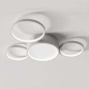 Потолочный Светильник Twine 4 Rings White By Imperiumloft