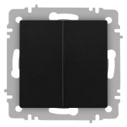 Переключатель 2-кл. СП Accent 6-107-05 10А IP20 250В AL/CU антрацит Intro Б0063564