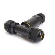 Соединитель-коннектор для 3-х кабелей трехконтактный,  IP68, LD530, STEKKER  49116