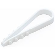 Дюбель-хомут для круглого кабеля 5-10мм белый (100шт) НЗЭТК