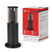 Светильник ТБУ SMOKY-SP300-1хA60-BL IP54 300мм уличный напольн. алюм. черн. IN HOME 4690612059228