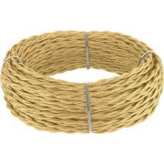 Ретро кабель витой 3х2,5 золотой песок (под заказ) W6453647