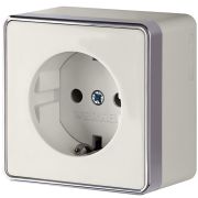 Розетка с заземлением Gallant слоновая кость W5071003