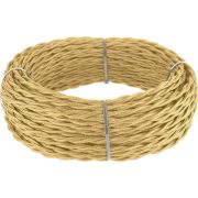 Ретро кабель витой 2х2,5 золотой песок 20 м (под заказ) W6452347