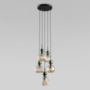 Подвесной светильник со стеклянными плафонами 11149 Sophia Green Cognac