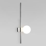 Настенный светильник с матовым плафоном 503052 хром