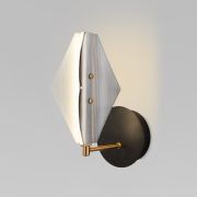 Настенный светодиодный светильник со стеклянным плафоном 303054 LED латунь