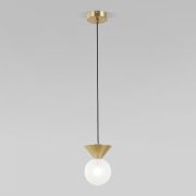 Подвесной светильник с фактурным плафоном 302004 латунь