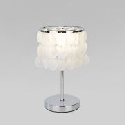 Настольный светильник с перламутром 208101 хром