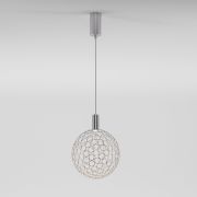 Подвесной светодиодный светильник с металлическим плафоном 90353/1 хром